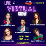 Virtual & In-Person Live Comedy feat. Gianmarco Soresi, Subhah Agarwal, Ophira Eisenberg, Sally Ann Hall, Eliot Thompson, Sean Donnelly